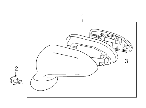 2010 Mitsubishi Eclipse Outside Mirrors Diagram 2