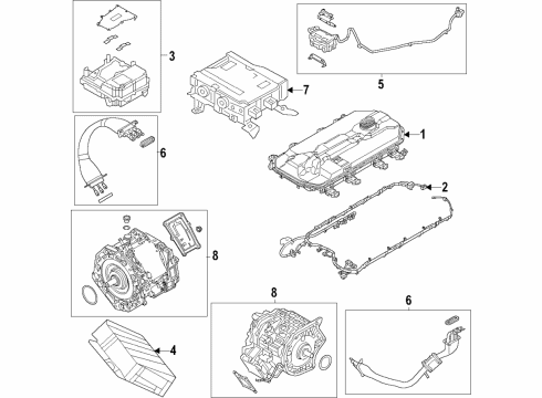 2020 Mitsubishi Outlander PHEV Cable Diagram for 9482A235