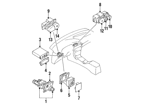 1996 Mitsubishi Mirage Switches