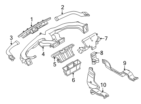 2020 Mitsubishi Outlander Sport Ducts