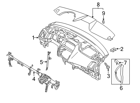 2020 Mitsubishi Outlander Sport Instrument Panel
