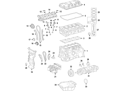 2017 Mitsubishi Outlander Balance Shafts
