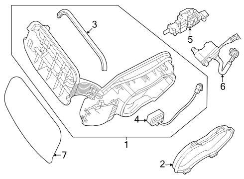 2024 Mitsubishi Outlander PHEV Door Diagram for 5970A035
