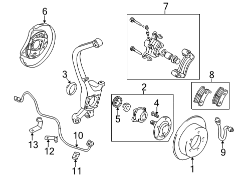 2000 Mitsubishi Galant Splash Shield, Passenger Side Diagram for MB950208