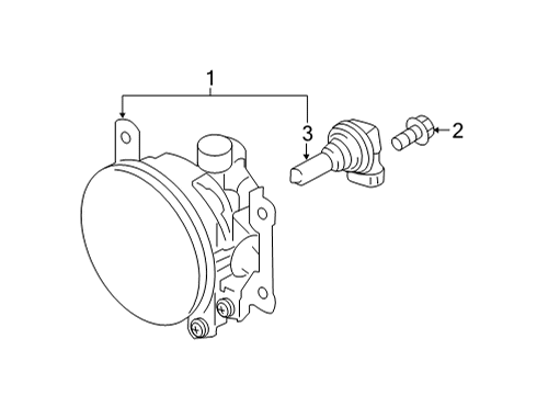 2021 Mitsubishi Mirage Fog Lamps