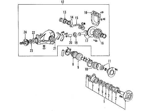 1991 Mitsubishi Galant Differential - Rear