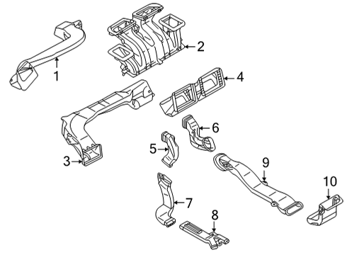2024 Mitsubishi Outlander Ducts