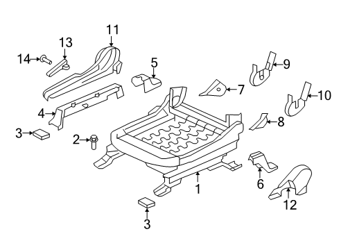 2017 Mitsubishi Outlander Tracks & Components Diagram 4