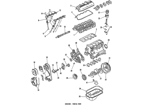 1988 Mitsubishi Mirage Camshaft & Timing
