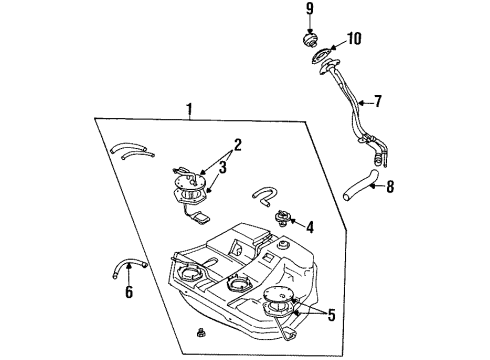 1998 Mitsubishi Galant Fuel Supply