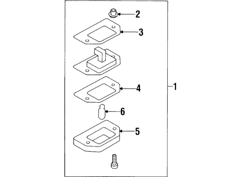 2000 Mitsubishi Diamante License Lamps