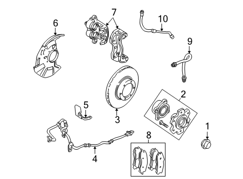 2001 Mitsubishi Montero Front Brakes
