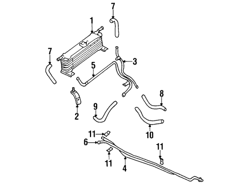 2000 Mitsubishi Montero Trans Oil Cooler