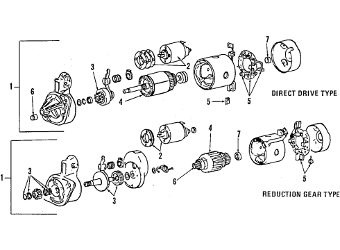 1988 Mitsubishi Mirage Starter