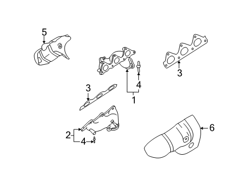 2005 Mitsubishi Montero Exhaust Manifold