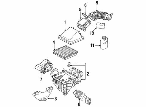 2000 Mitsubishi Montero Air Intake
