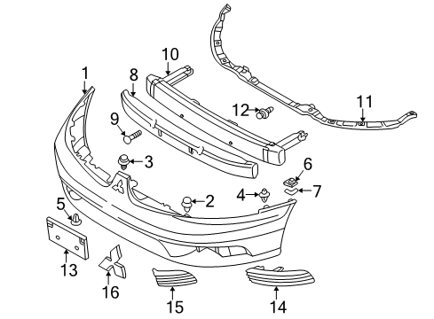 2003 Mitsubishi Galant Bumper & Components - Front