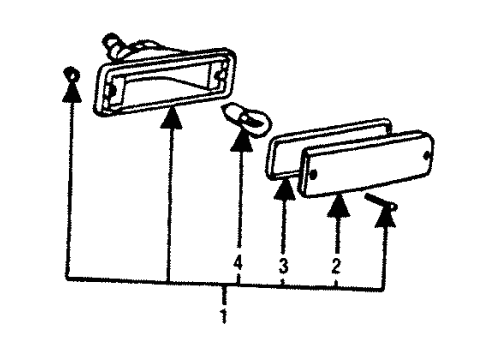1988 Mitsubishi Mirage Backup Lamps