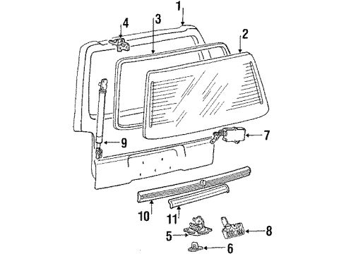 1987 Mitsubishi Van Gate & Hardware
