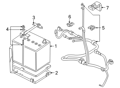 2007 Mitsubishi Lancer Battery