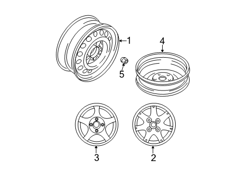 2007 Mitsubishi Lancer Wheels