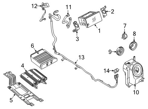 2018 Mitsubishi Outlander PHEV Harness Diagram for 8755A104
