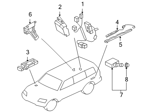 2005 Mitsubishi Montero Tire Pressure Monitoring