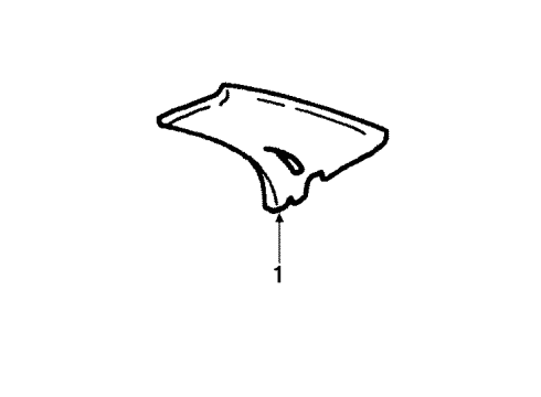 1998 Mitsubishi Galant Interior Trim - Quarter Panels
