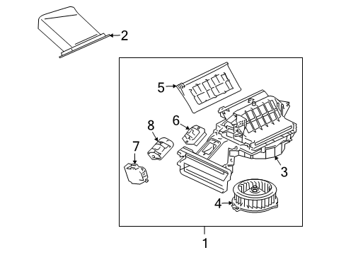 2006 Mitsubishi Eclipse Blower Motor & Fan Diagram