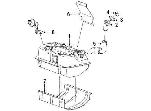 1990 Mitsubishi Montero Fuel Supply