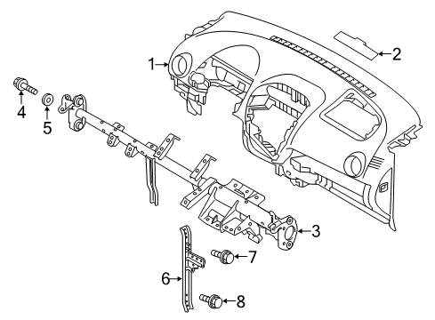 2017 Mitsubishi Mirage Instrument Panel
