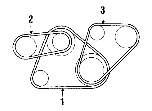 1996 Mitsubishi Eclipse Belts Diagram 3