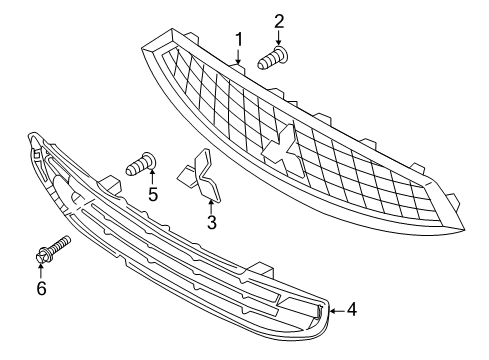 2017 Mitsubishi Mirage G4 Grille & Components