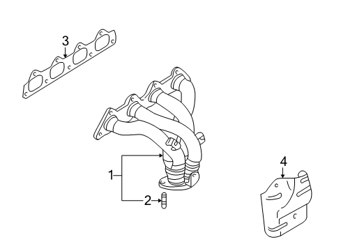 2005 Mitsubishi Outlander Exhaust Manifold