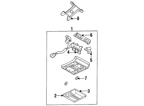 1998 Mitsubishi Galant Overhead Console