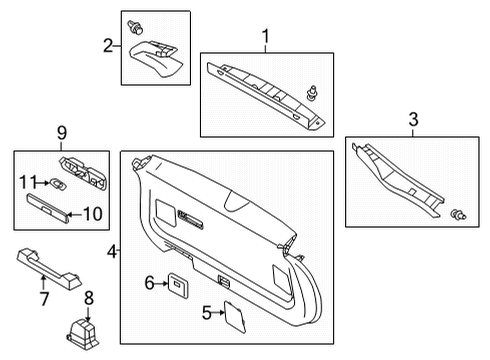 2024 Mitsubishi Outlander Interior Trim - Lift Gate
