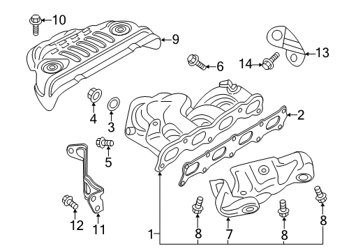 2022 Mitsubishi Outlander Sport Hinge Bolt Diagram for MF911335