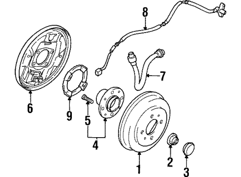 2002 Mitsubishi Mirage Anti-Lock Brakes
