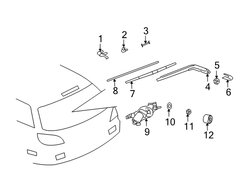 2004 Mitsubishi Lancer Wipers Diagram 2