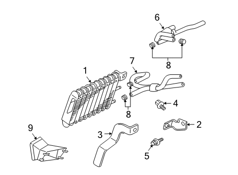 2005 Mitsubishi Outlander Trans Oil Cooler