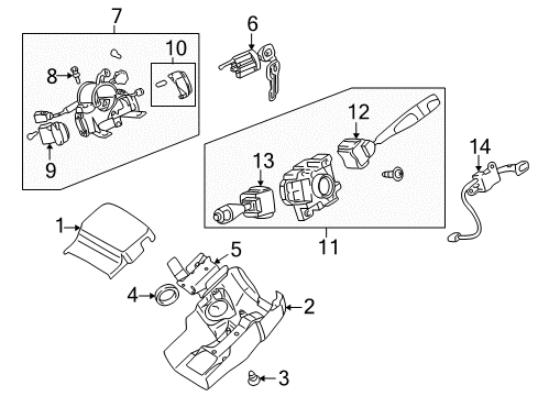2003 Mitsubishi Galant Switches