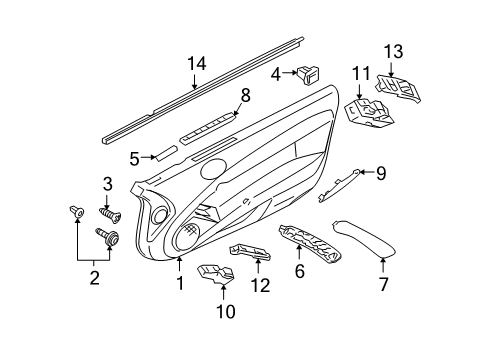 2006 Mitsubishi Eclipse Interior Trim - Door
