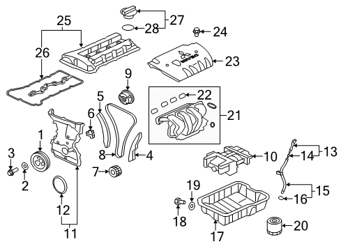 2019 Mitsubishi Outlander Dipstick Diagram for 1255A068