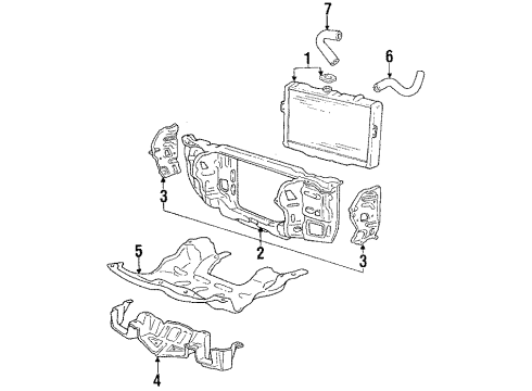 1984 Mitsubishi Starion Radiator & Components