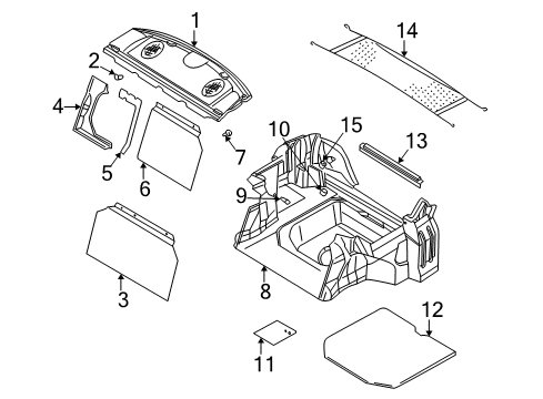 2003 Mitsubishi Galant Interior Trim - Rear Body