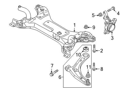 2022 Mitsubishi Outlander PHEV Front Suspension Components