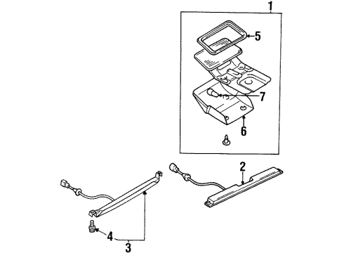 1997 Mitsubishi Eclipse Bulbs Diagram 5
