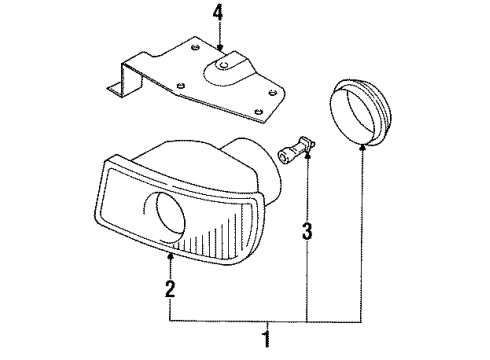 1991 Mitsubishi 3000GT Fog Lamps