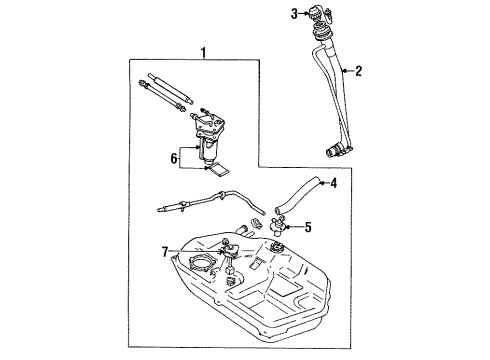 1996 Mitsubishi Mirage Fuel Supply