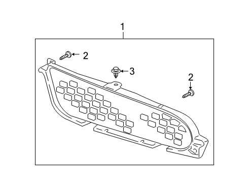 2008 Mitsubishi Eclipse Grille & Components